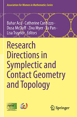 Couverture cartonnée Research Directions in Symplectic and Contact Geometry and Topology de 