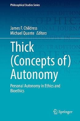 Livre Relié Thick (Concepts of) Autonomy de 