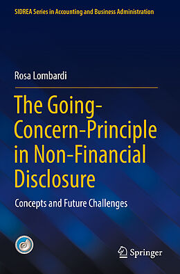 Couverture cartonnée The Going-Concern-Principle in Non-Financial Disclosure de Rosa Lombardi