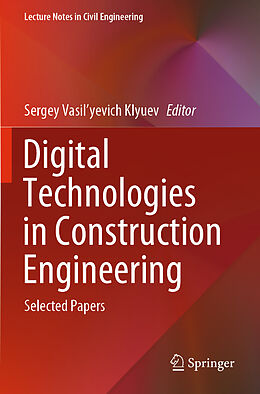 Kartonierter Einband Digital Technologies in Construction Engineering von 