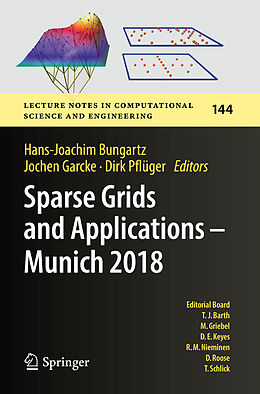 Couverture cartonnée Sparse Grids and Applications - Munich 2018 de 