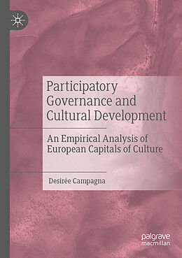 Couverture cartonnée Participatory Governance and Cultural Development de Desirée Campagna