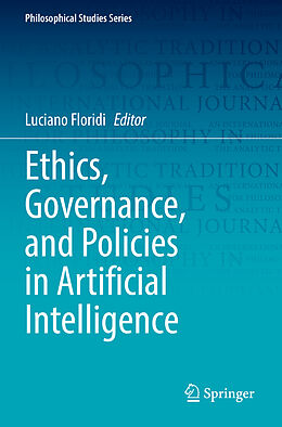 Couverture cartonnée Ethics, Governance, and Policies in Artificial Intelligence de 