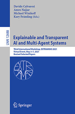 Kartonierter Einband Explainable and Transparent AI and Multi-Agent Systems von 
