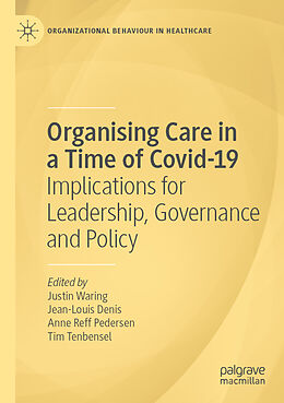 Couverture cartonnée Organising Care in a Time of Covid-19 de 