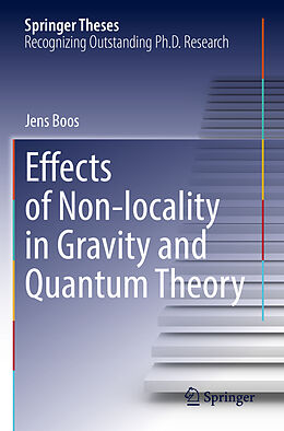 Couverture cartonnée Effects of Non-locality in Gravity and Quantum Theory de Jens Boos