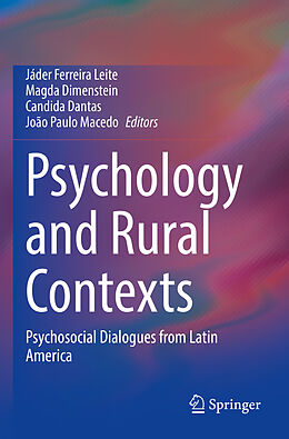 Couverture cartonnée Psychology and Rural Contexts de 