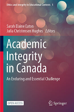 Couverture cartonnée Academic Integrity in Canada de 