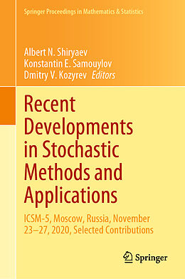 Fester Einband Recent Developments in Stochastic Methods and Applications von 