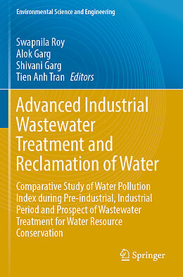 Couverture cartonnée Advanced Industrial Wastewater Treatment and Reclamation of Water de 