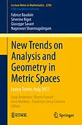 E-Book (pdf) New Trends on Analysis and Geometry in Metric Spaces von Fabrice Baudoin, Séverine Rigot, Giuseppe Savaré