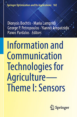 Kartonierter Einband Information and Communication Technologies for Agriculture Theme I: Sensors von 