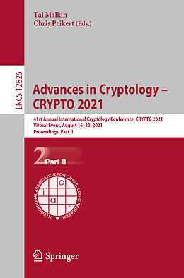 Kartonierter Einband Advances in Cryptology   CRYPTO 2021 von 