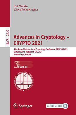 Kartonierter Einband Advances in Cryptology   CRYPTO 2021 von 