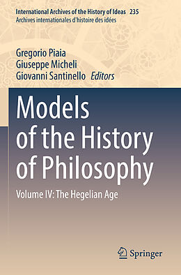 Couverture cartonnée Models of the History of Philosophy de 