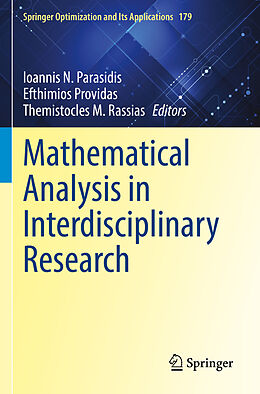 Kartonierter Einband Mathematical Analysis in Interdisciplinary Research von 