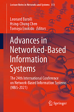 Couverture cartonnée Advances in Networked-Based Information Systems de 