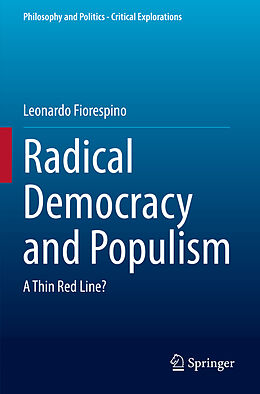 Couverture cartonnée Radical Democracy and Populism de Leonardo Fiorespino