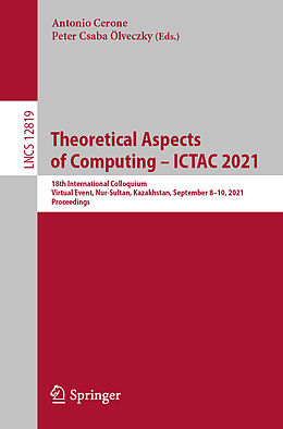 Kartonierter Einband Theoretical Aspects of Computing   ICTAC 2021 von 