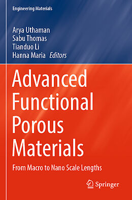 Couverture cartonnée Advanced Functional Porous Materials de 