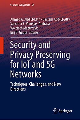 Livre Relié Security and Privacy Preserving for IoT and 5G Networks de 