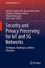 eBook (pdf) Security and Privacy Preserving for IoT and 5G Networks de 