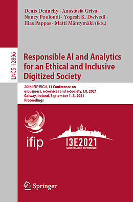 E-Book (pdf) Responsible AI and Analytics for an Ethical and Inclusive Digitized Society von 