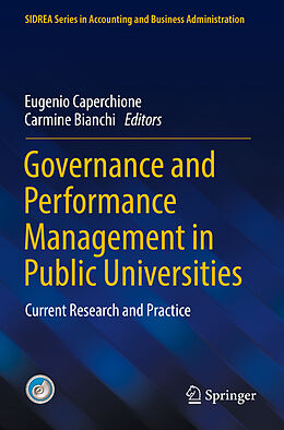 Couverture cartonnée Governance and Performance Management in Public Universities de 