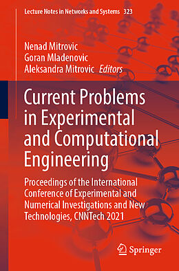 Couverture cartonnée Current Problems in Experimental and Computational Engineering de 