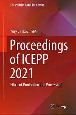 Fester Einband Proceedings of ICEPP 2021 von 