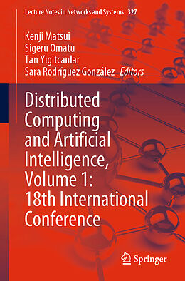 Couverture cartonnée Distributed Computing and Artificial Intelligence, Volume 1: 18th International Conference de 