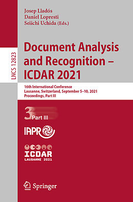 E-Book (pdf) Document Analysis and Recognition - ICDAR 2021 von 