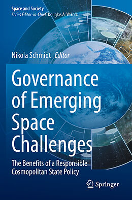 Couverture cartonnée Governance of Emerging Space Challenges de 