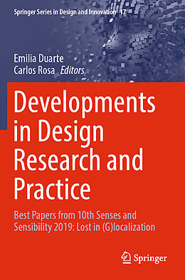 Couverture cartonnée Developments in Design Research and Practice de 