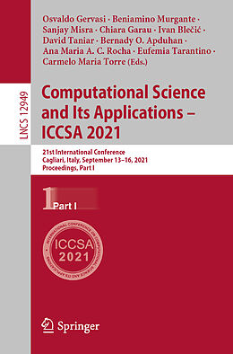 Kartonierter Einband Computational Science and Its Applications   ICCSA 2021 von 