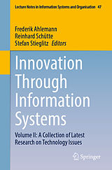 eBook (pdf) Innovation Through Information Systems de 