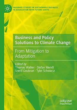 Couverture cartonnée Business and Policy Solutions to Climate Change de 