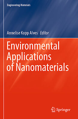 Couverture cartonnée Environmental Applications of Nanomaterials de 