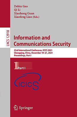 Kartonierter Einband Information and Communications Security von 