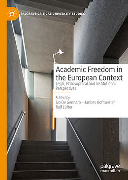 Livre Relié Academic Freedom in the European Context de 