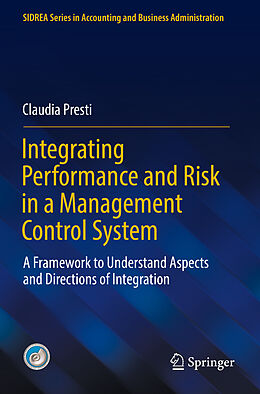 Couverture cartonnée Integrating Performance and Risk in a Management Control System de Claudia Presti