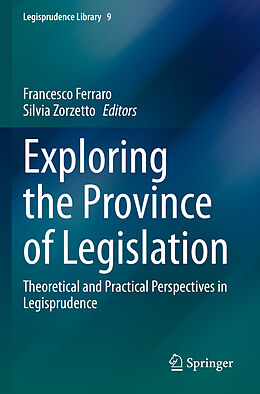 Couverture cartonnée Exploring the Province of Legislation de 