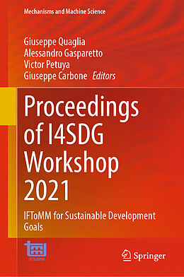 Fester Einband Proceedings of I4SDG Workshop 2021 von 