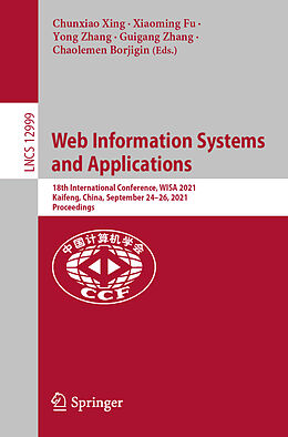 Kartonierter Einband Web Information Systems and Applications von 