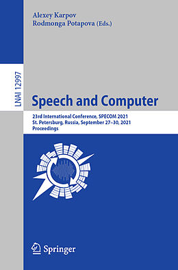 E-Book (pdf) Speech and Computer von 
