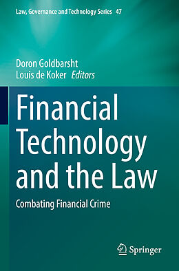 Couverture cartonnée Financial Technology and the Law de 