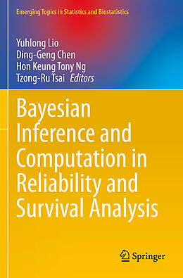 Couverture cartonnée Bayesian Inference and Computation in Reliability and Survival Analysis de 