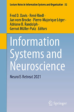 Couverture cartonnée Information Systems and Neuroscience de 