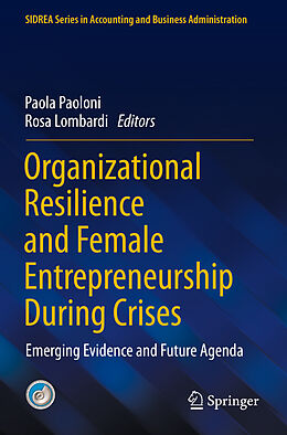 Couverture cartonnée Organizational Resilience and Female Entrepreneurship During Crises de 