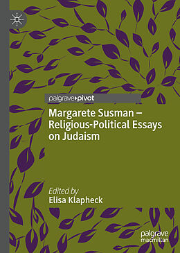 Livre Relié Margarete Susman - Religious-Political Essays on Judaism de 